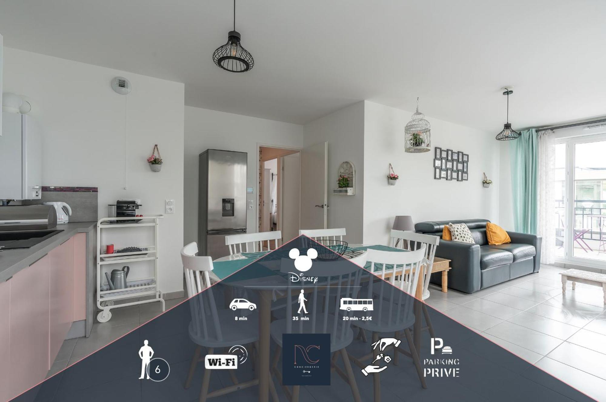 *Disneyland-Paris* 6Pers, Netflix, Wi-Fi, Parking มองต์เตฮวา ภายนอก รูปภาพ